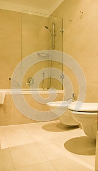 Bathroom bidet luxury hotel Budapest Hungary