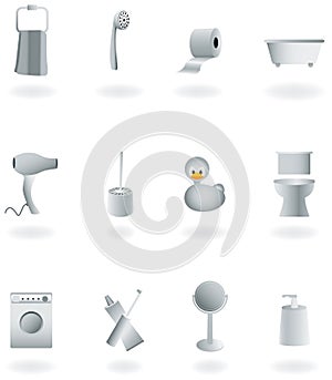 Bathroom equipment set,