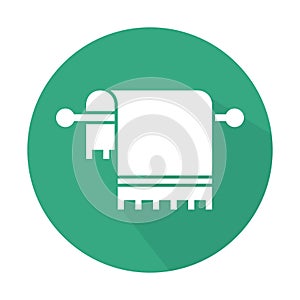 Bathroom glyph Background color isolated vector icon which can easily modify or edit photo
