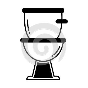 Bathroom Half Glyph Style vector icon which can easily modify or edit photo
