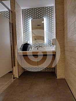 Bathroom handicap stall