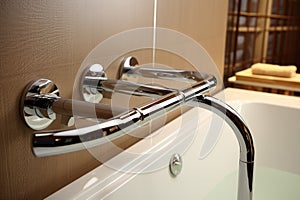 Bathroom handle for the disabled and elderly