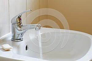 Bathroom interior - mixer tap