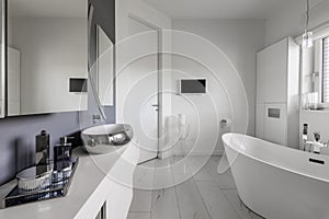 Bathroom interior of modern suburban house