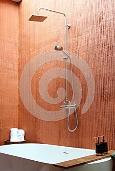 Bathroom interior in a resort