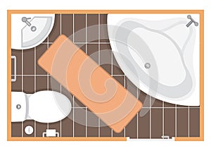 Il bagno vettore illustrazioni 