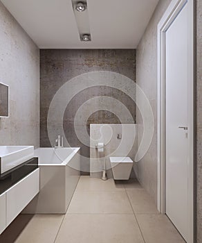 Bathroom minimalist style