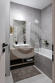 Bathroom of modern apartment