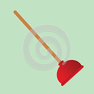 bathroom plunger. Vector illustration decorative design