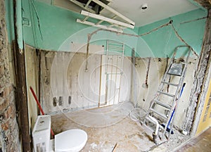 Bathroom renovation.