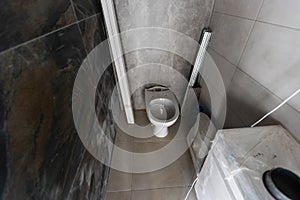 bathroom renovation - removing tiles in apartment bathroom