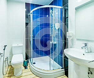 The bathroom room in modern interior