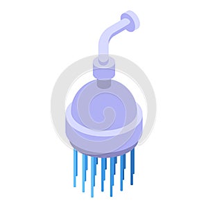 Bathroom shower head icon isometric vector. Bath spray