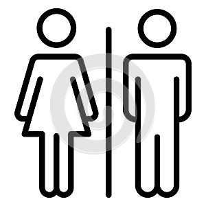 Bathroom sign  Isolated Vector Icon which can easily modify or edit