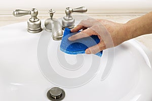 Bathroom Sink Cleaning