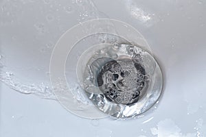 Bathroom sink drain