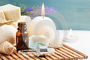 Bathroom SPA set with essential oil