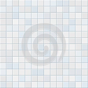 Bathroom tile. Realistic white kitchen wall cover. Seamless ceramic mosaic pattern. Minimalistic interior surface