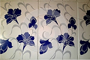 Bathroom Tiles with Floral Design