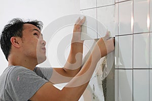 Bathroom tiles renovation