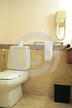 Bathroom with toilet photo