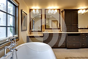 Bathroom with Tub and Granite Counters