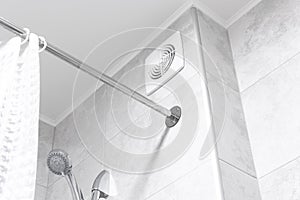 Bathroom ventilation fan in modern interior design apartment photo