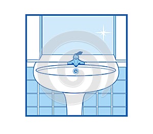 Bathroom washstand Icon