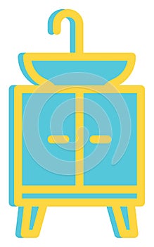 Bathroom washstand, icon
