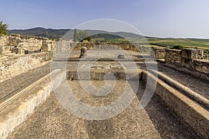 Baths area in archaeological Site of Volubilis