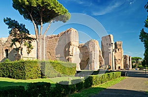 Baths of Caracalla in Rome photo