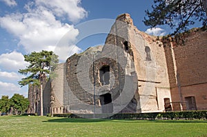 The Baths of Caracalla ruins