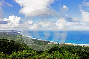 Bathsheba coastal view from Hackleton`s Cliff in Barbados photo