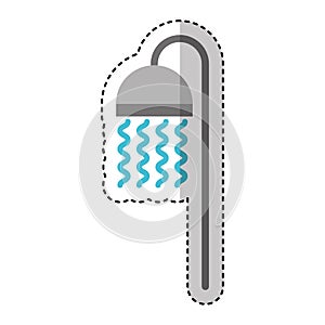 Bathtub faucet isolated icon