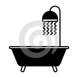 Bathtub faucet isolated icon