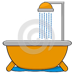 Bathtub with shower