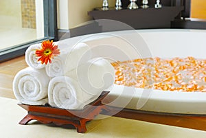 Bathtub in Spa room photo