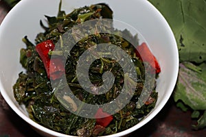 Bathua ka Saag, Pigweed leaf curry, Indian traditional food