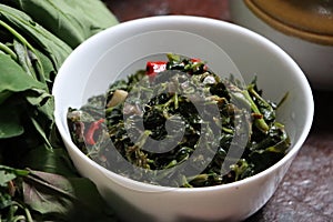 Bathua ka Saag, Pigweed leaf curry, Indian traditional food