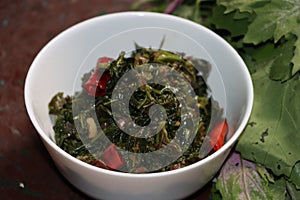 Bathua ka Saag, Pigweed leaf curry, Indian traditional food