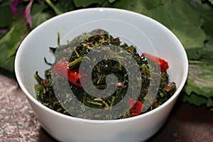 Bathua ka Saag, Pigweed leaf curry, Indian traditional food