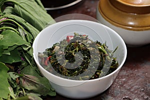 Bathua ka Saag, Pigweed leaf curry, Indian traditional food