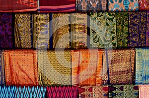 Batic sarongs in Lombok, Indonesia