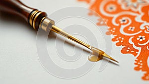 Batik Canting Tool on White Background