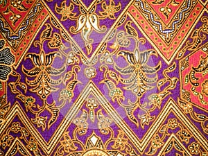 Batik fabric art texture
