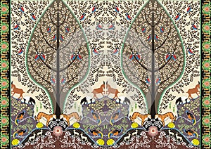 Batik forest lives motif