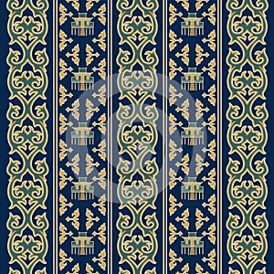 batik kalimantan abstract ethnic pattern