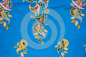 Batik sarong pattern background in Thailand, traditional batik