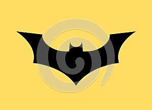 Batman vector logo concept icon. Bat man dark knight superhero cartoon abstract icon