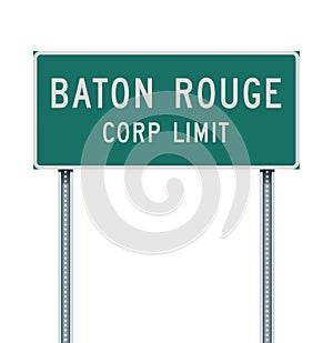 Baton Rouge Corp Limit road sign